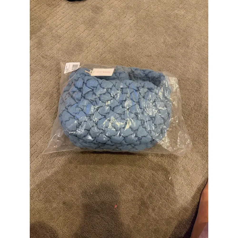 Lucky Brand Joan Quilted Bag Denim Hobo